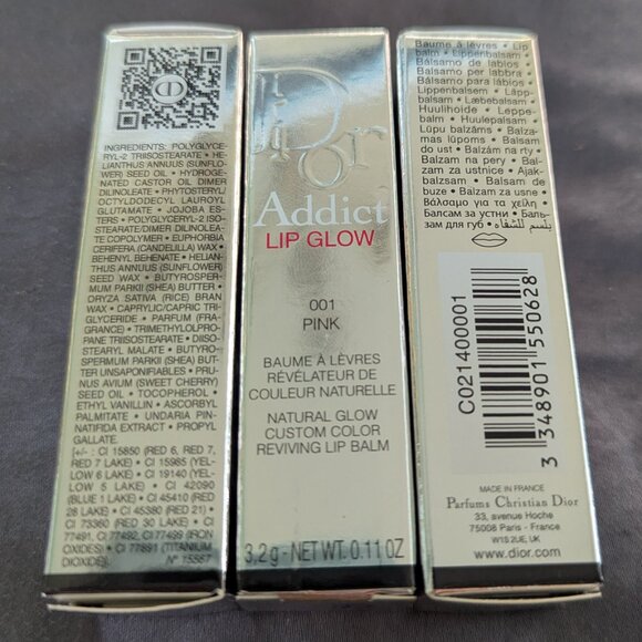 Dior Addict Lip Glow in 001 Pink, Original Formula, New in Box - Picture 7 of 7